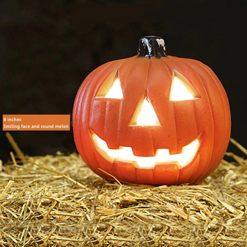 Description Picture 6 of itemHalloween LED Pumpkin Lantern, LED Light Lamp Lantern Home Props Bar, Halloween Decor LED Lantern Scene Layout Home Decoration