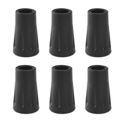 6pcs Trekking Sticks Protector Cap Tip Non-slip Rubber Trekking Pole Cap Buffer Lightweight for Climbing Hiking