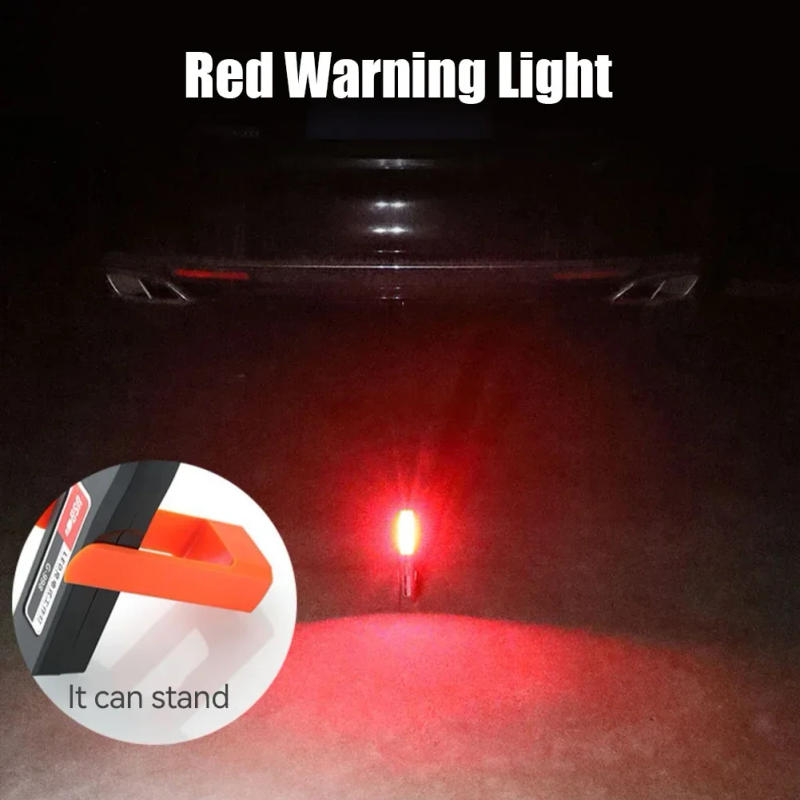 Description Picture 4 of item1Pc Outdoor Portable USB Rechargeable Work Light Magnetic COB LED Flashlight Hanging Lamp with Built-in Battery Camping Torch