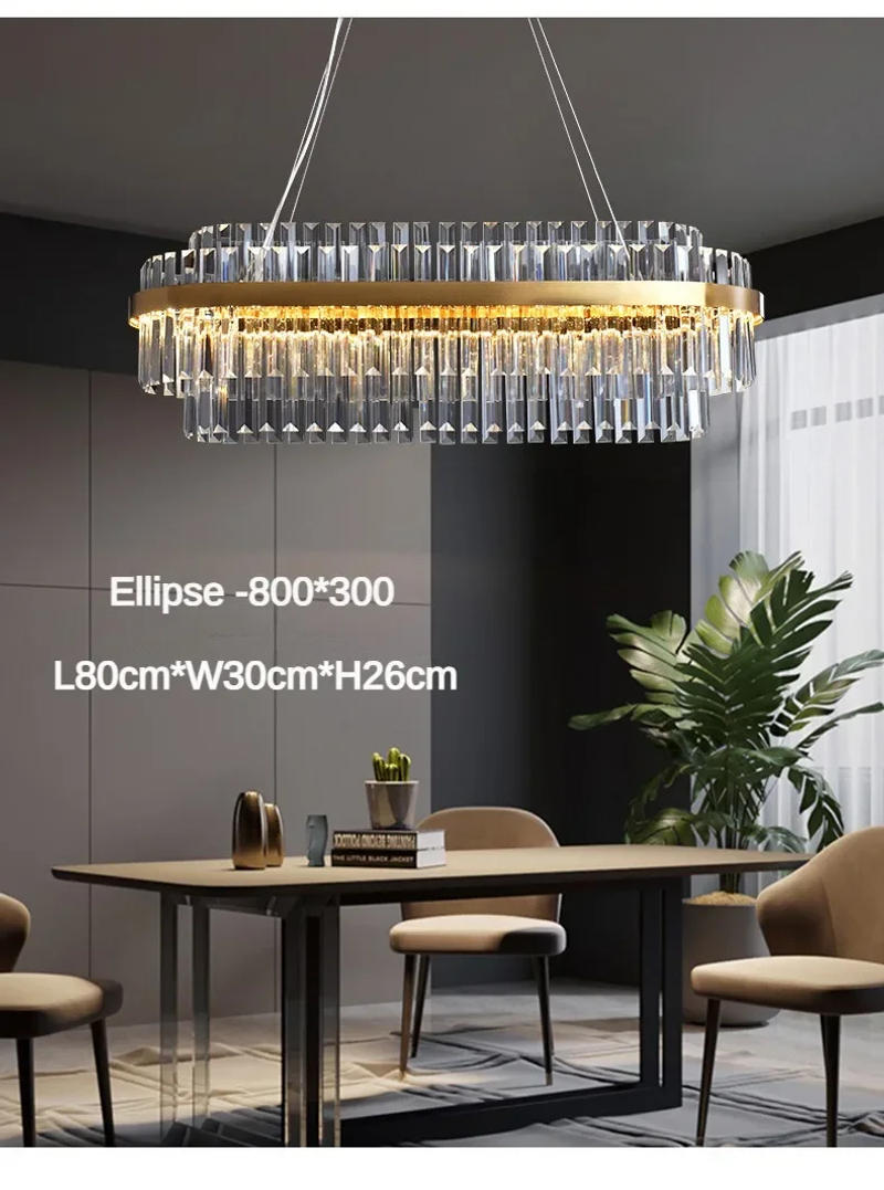 Description Picture 6 of itemModern Nordic Crystal Chandeliers Home Decoration LED Pendant Lights for Living Room Bedroom Kitchen Dining Room Indoor Lamps