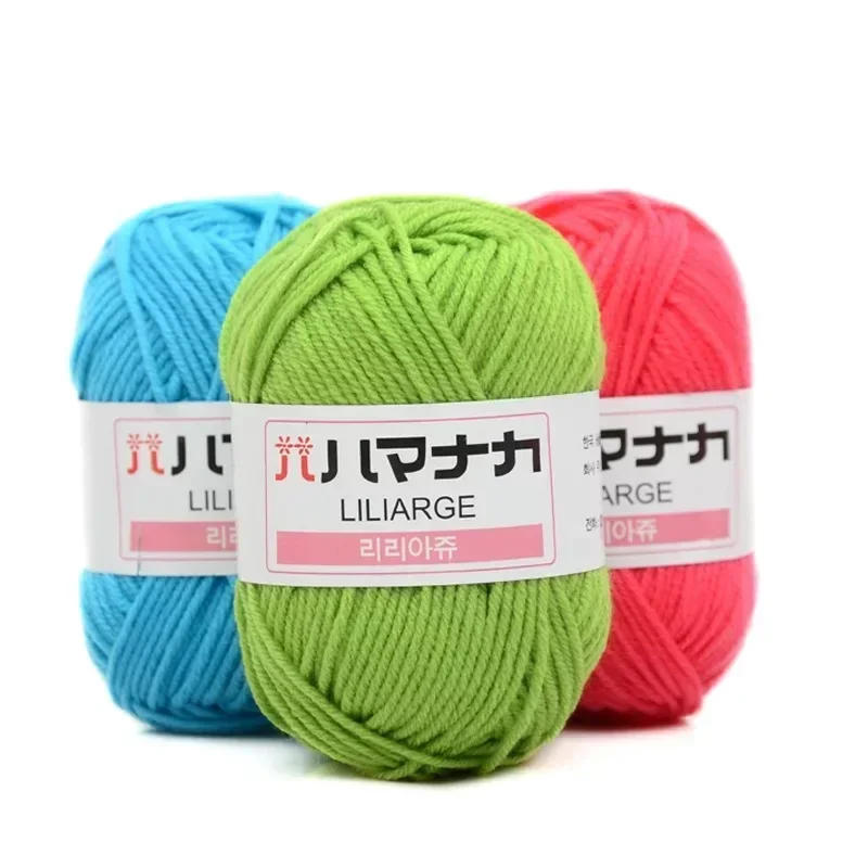 Description Picture 3 of item25G Milk Sweet Soft Baby Cotton Knitting Wool Yarn Hand Threads for Knitting Wool Crochet Yarn for DIY Sweater Sewing Supplies
