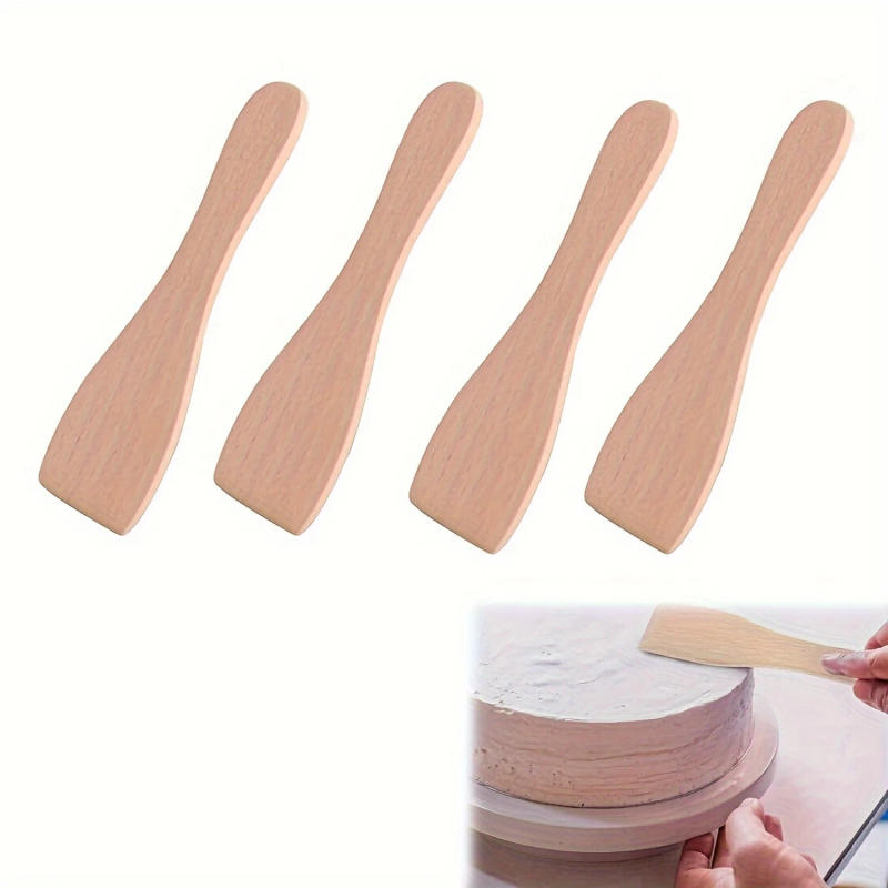 Description Picture 2 of itemWooden Spatula Set + Baking Scraper, Pizza Shovel - Non-Stick Pan & Cookware Supplies