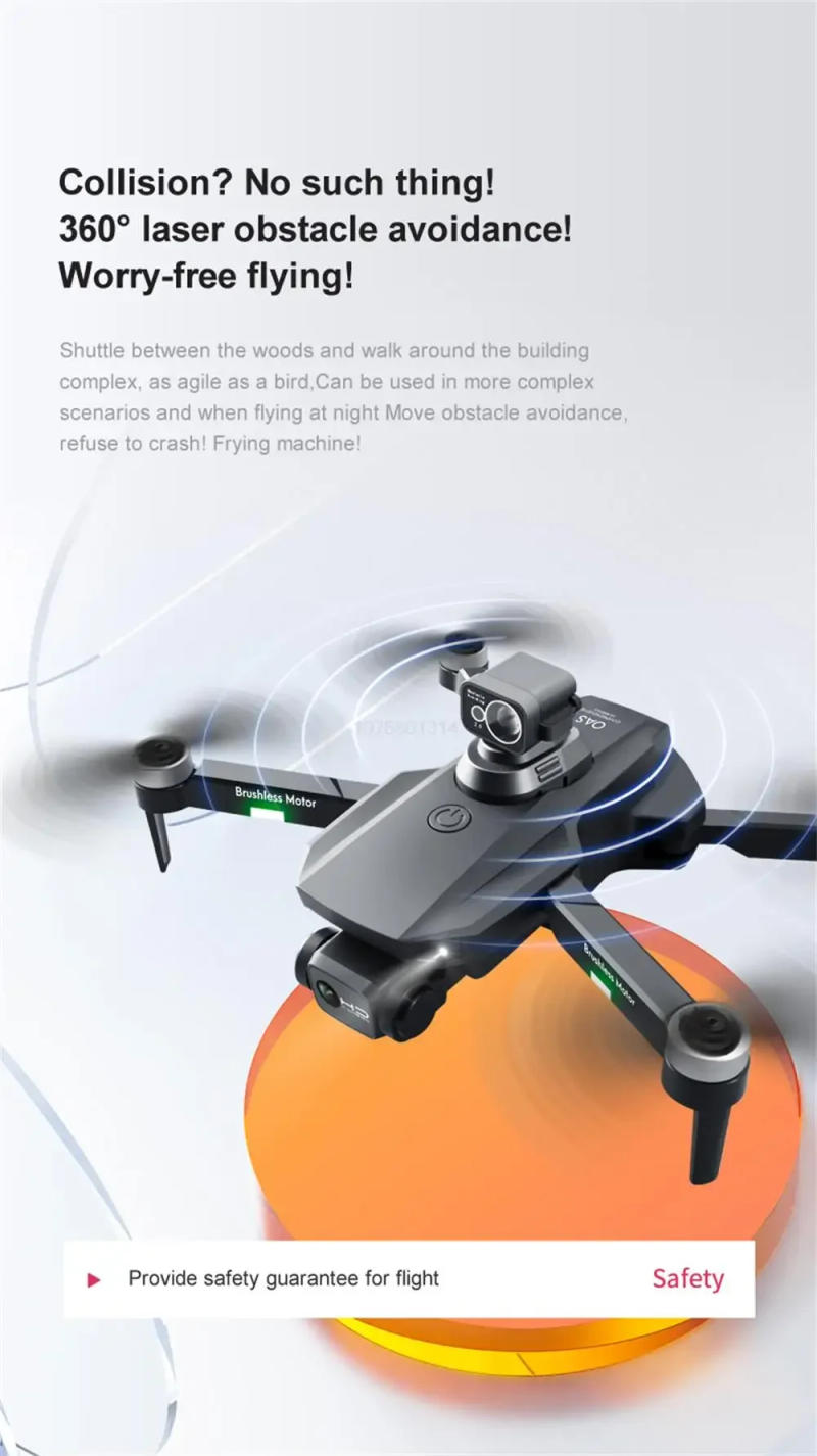 Description Picture 4 of item2023 6K 8K Professional Dual HD Camera Foldable RG101 MAX GPS Drone 360° Omnidirectional FPV 3Km Aerial Photography Quadcopter