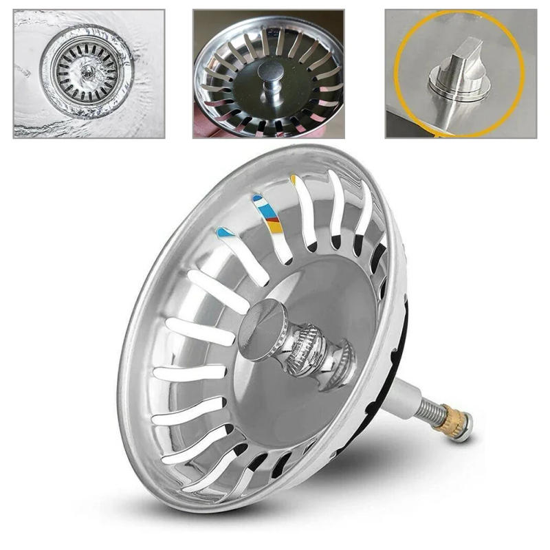 Description Picture 2 of itemFor-Blanco Sink Replacement 82mm Kitchen Sink Strainer Waste Plug Basin Drain Filter Bathroom Kitchen Sink Accessories