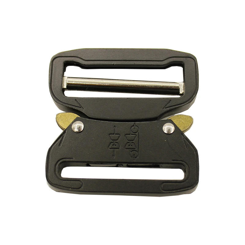 Description Picture 6 of item38mm 45mm Metal Tactical Buckle Black Automatic Quick Side Release Buckles For Belt Men Webbing Belt Head Adjustment DIY Clip