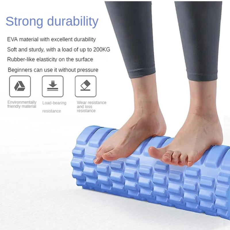 Description Picture 4 of item33cm Yoga Column Foam Axis Massage roller Muscle Back Muscle  MassageThe grid Back training set shipping