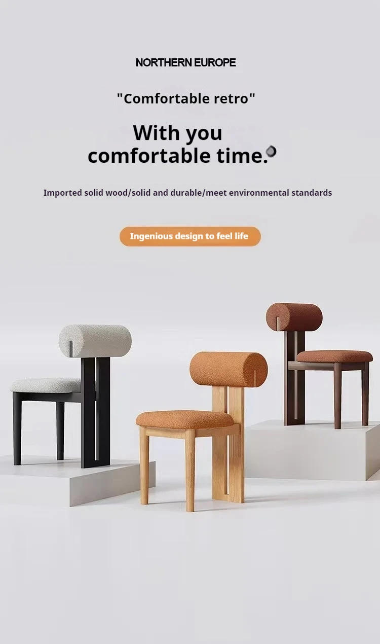 Description Picture 2 of itemDesk Chair Chaise Design Salle Manger Dining Table Kitchen Chairs for Living Room Food Outdoor Modern Sedie Furniture Home