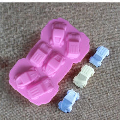 Cartoon Car Shape Silicone Mold, Chocolate Muffin Ice Baking Pan,Soap Pastry Bakeware ,Kicthen Cake Decoration Silicone Mold