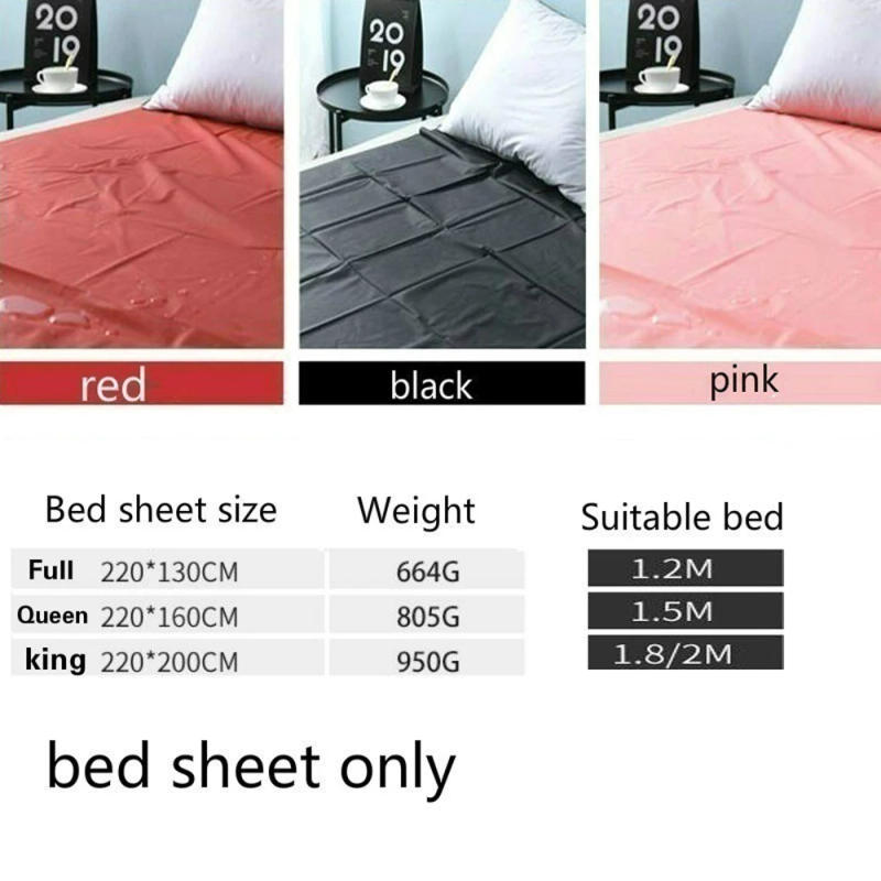 Description Picture 2 of itemPVC Sexual Game Adult Bedsheets Bed Cover 100% Waterproof Intercourse Flat Sheet Spa Coverlet Double Single Queen Size Coverlid