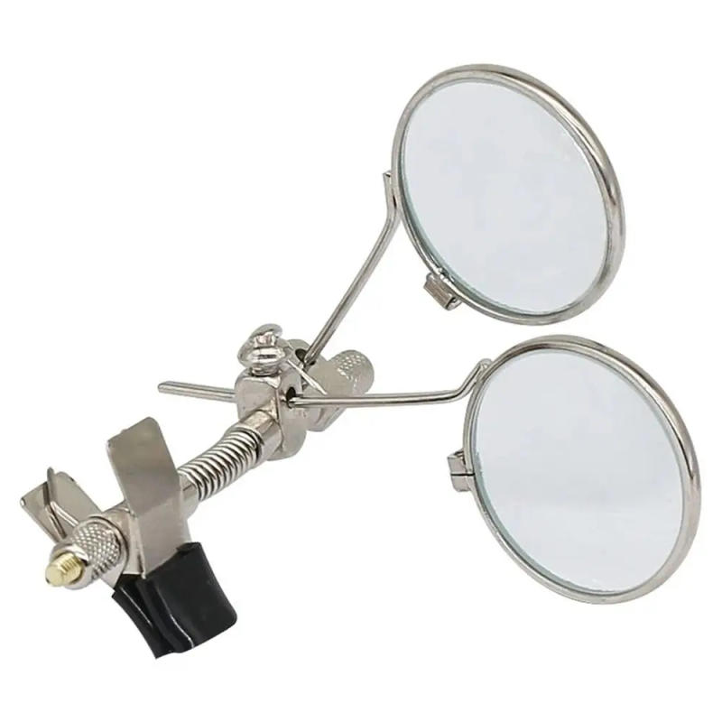 Description Picture 5 of itemPortable Rotatable For Watchmakers Jewellers Clip Magnifier Stainless Steel Monocular Magnifier Double Lenses Magnifying Glass