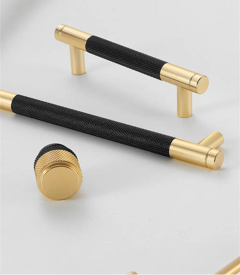 Description Picture 6 of itemModern Aluminum Alloy Black Gold Kitchen Cabinet Handles and Knobs Drawer Handles Wardrobe Door Pulls Furniture Hardware