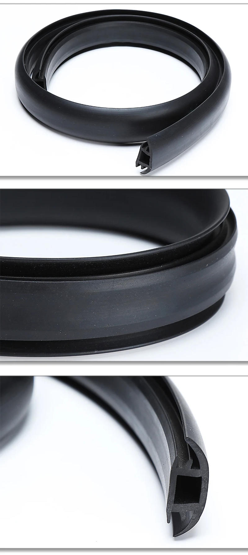 Description Picture 5 of itemRubber T Strip for Solar Photovoltaic Bracket Metal Cable Trench Cover Monocrystalline Solar Panel Sealing Black