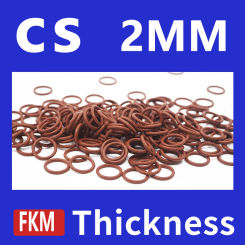 Thickness CS2mm Brown FKM Fluorine Rubber O-rings Seals Gasket Washer temperature resistant wear-resistant oring