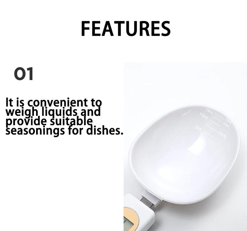 Description Picture 6 of item1Pc LCD Digital Measurement Adjustable Weighing Spoon Kitchen Scale Electronic Measuring Spoon Coffee Powder Scale Baking Scale