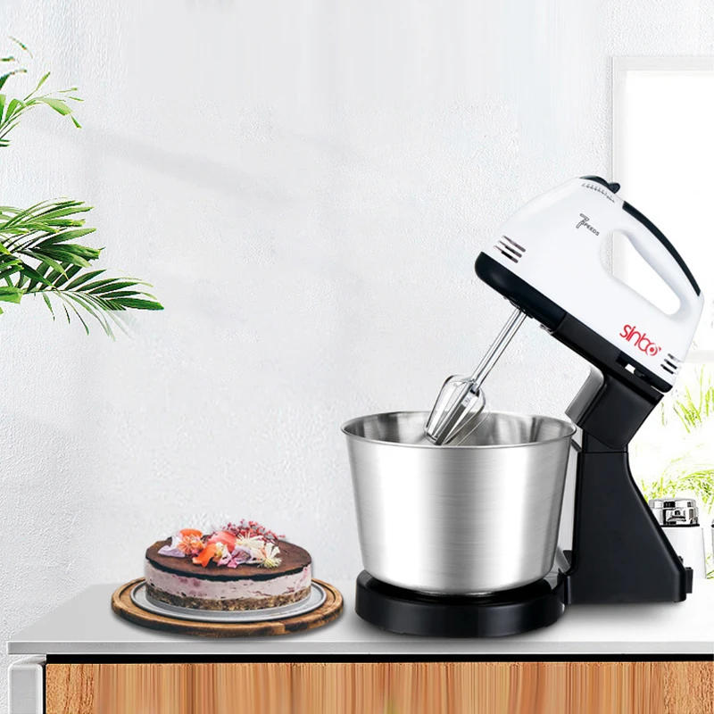 Description Picture 6 of item110V/220V Stand Food Mixers Kitchen Electric Food Blender Desktop Egg Whisk Cream Cake Dough Kneader Milk Frother Food Processor