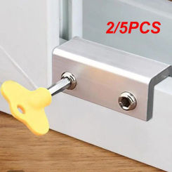 Aluminum Alloy Window Lock Stopper Sliding Window Anti-theft lock Window Sliding Door Baby Kids Child Safety Doors Lock