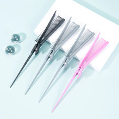 Professional Hairdressing Combs Hairdressing Hair Dyeing Barber Comb Weave with Hair Clip High-gloss Comb Salon Styling Tools