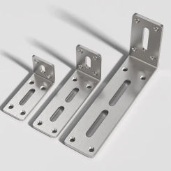 Universal Stainless Steel Corner Brackets L-Shaped 90 Degree Joint Bracket 4 Holes 6 Holes Bracket Fastener Bedframe