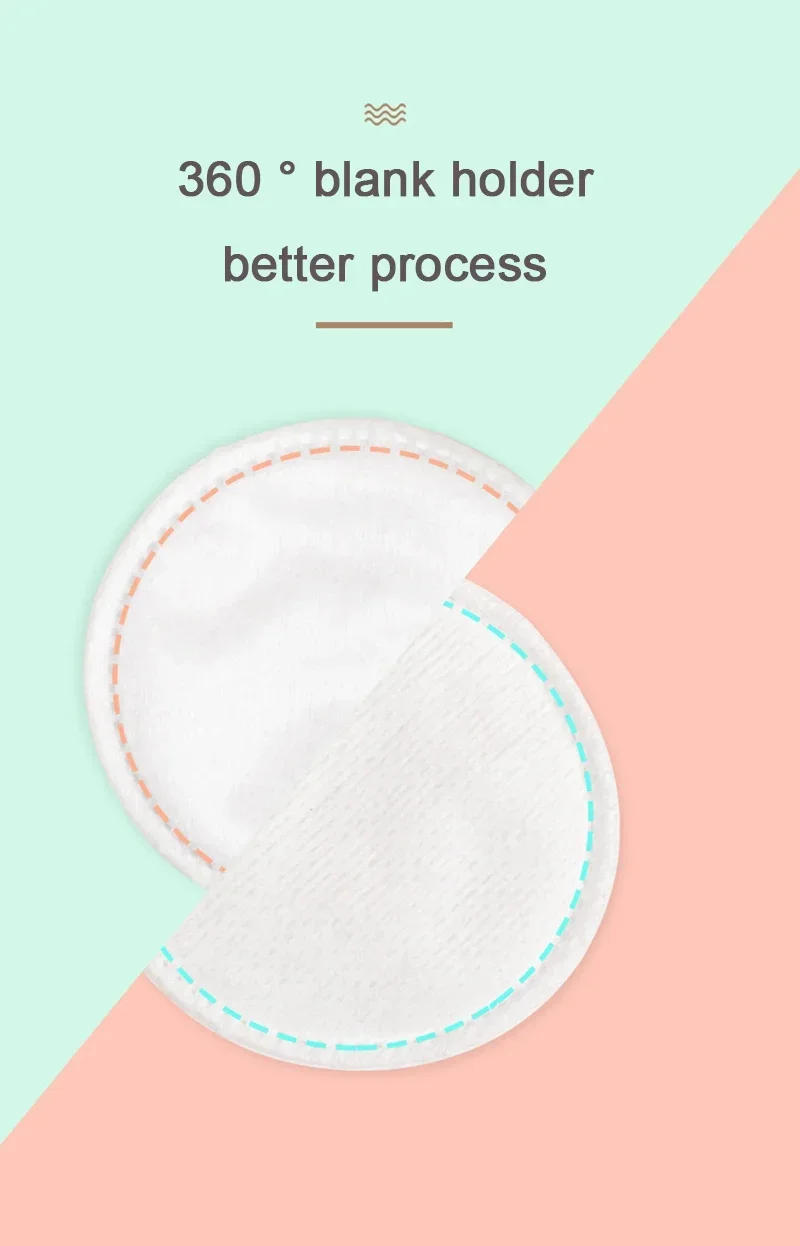 Description Picture 5 of itemDisposable round makeup remover pad Save water nail polish remover pad Thick and thin three-layer pressing sandwich makeup pad