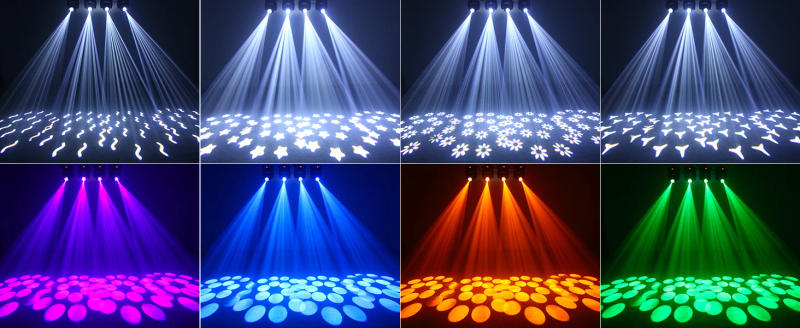 Description Picture 3 of itemYiflamefly 2PCS/Set 100W Moving Head Stage Lights Beam Gobo Dazzling Effect DMX LED Spotlight For Club KTV Disco DJ Party