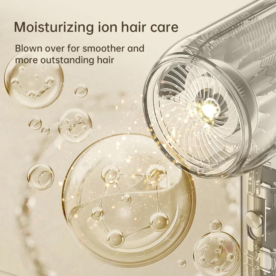 Description Picture 6 of item1900W Professional Hair Dryer Negative Lonic Blow Dryer Hot Cold Wind Air Brush Hairdryer Strong PowerDryer Salon Tool 3 Gears