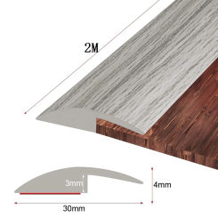 200cm Floor Transition Strip Self Adhesive Protective Floor Mat Flat Button Strip Strips For Flooring Threshold Seam Edge Trim