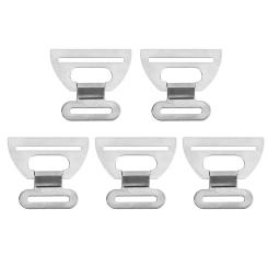 5Pcs Non-Slip Stainless Steel Backpack Hook Strap Fasteners With Metal Stamping Parts