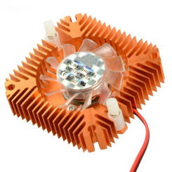 55mm 2 PIN Graphics Cards Cooling Fan Heatsink Cooler Aluminum Gold Fans Cooler Fit for Personal Computer Components
