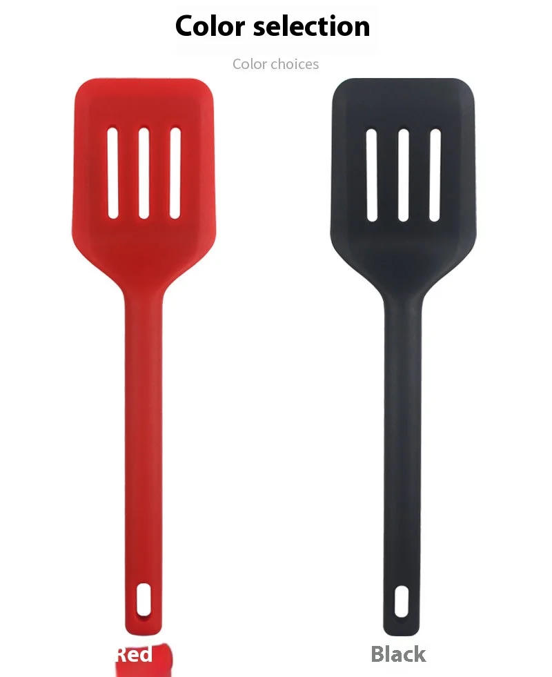 Description Picture 5 of itemFood Grade Heat-Resistant Non-Stick Silicone Turner Spatula Cooking Shovel For Egg Burgers Pizza Pancake Steak