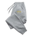 Gold Crown Printed Men's Pants Autumn And Winter Fleece Sweatpants Fashion Drawstring Casual Male Trousers Jogging Sports Pants