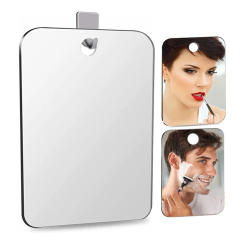 Acrylic Mirror With Wall Suction Shower Mirror For Man Shaving Women Makeup Portable Travel Bathroom Mirror Accessories