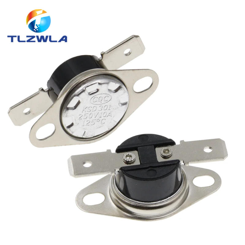 Description Picture 5 of item1PCS Normally Open KSD301 10A 250V 0-160 degree Normally Closed Bakelite KSD-301 Temperature Switch Thermostat Sensor 50 60 65