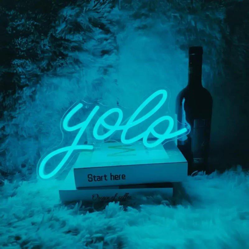 Description Picture 3 of itemYolo Neon Sign LED Neon Light Sign Outdoor Indoor Night Light For Wall Decor USB Lamp For Different Occasions Like Party Gifts