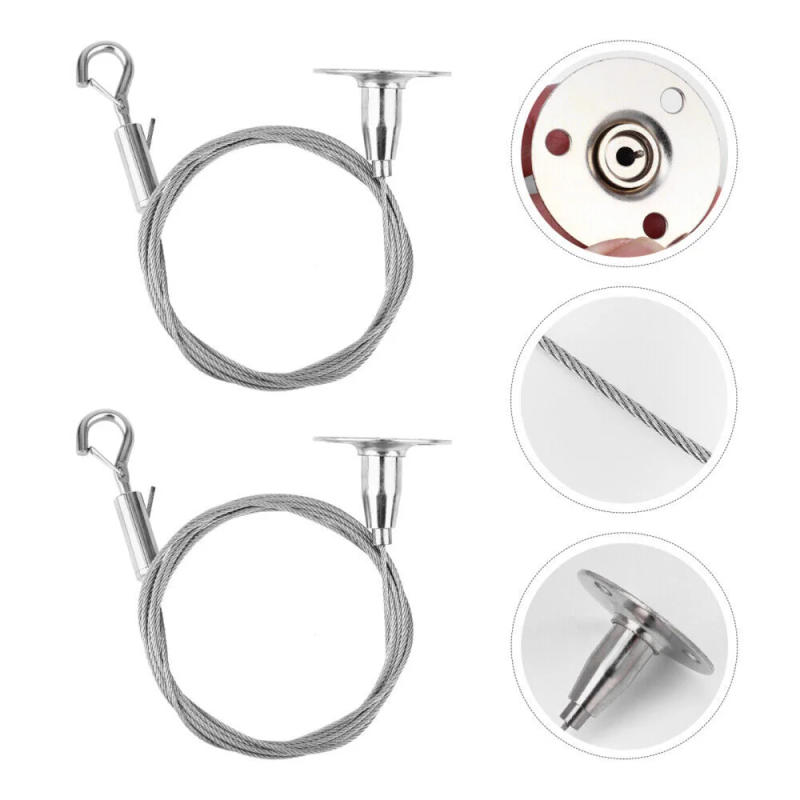 Description Picture 6 of item1PCS Gallery Hanging System With Adjustable Hooks and Stainless Steel Wire Rope for Heavy Frame Image Hanging