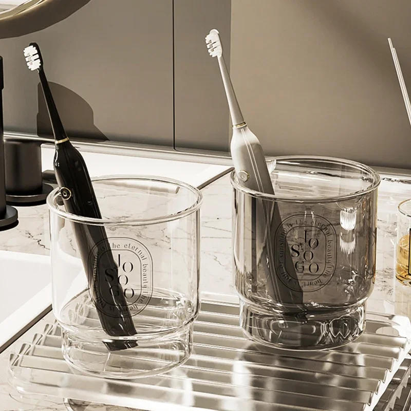 Description Picture 3 of itemAcrylic Mouthwash Cup Toothbrush Bathroom Cup Light Luxury Style Bathroom Storage Accessories Toothbrush Holder