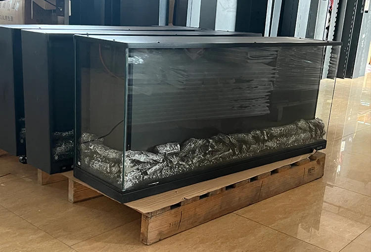 Description Picture 5 of item2000mm Wide 3-Sided Electric Fireplace TV Cabinet Realistic LED Flames,Dining Room Divider,Living Room Decor (2000×300×500mm)