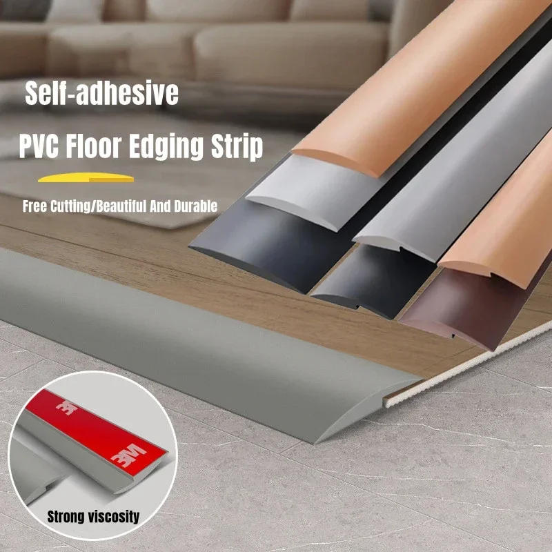Description Picture 2 of item1M Floor Transition Strip Self-Adhesive Waterproof PVC Sealing Universal Carpet To Tile Floor Doorway Threshold Strip