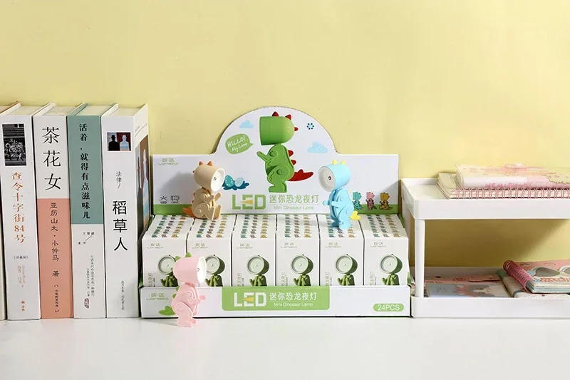 Description Picture 3 of itemMini Dinosaur Night Light Battery Magnetic Folding Nights Lamp Bedroom Bedside Table Ornaments Children's Toys LED Night Lights