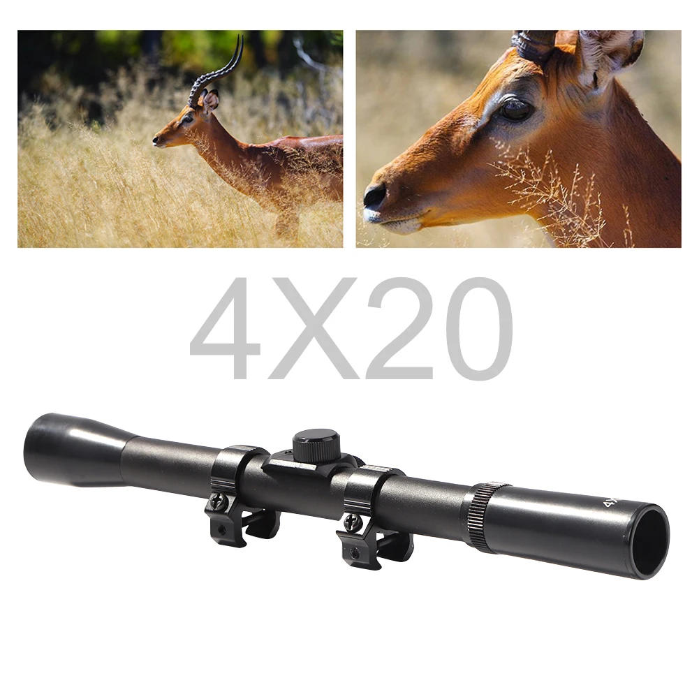 Description Picture 5 of itemTactical Sights Hunting 4x20 Rifle Scopes Optical Long Range Crosshair Optics Scope With 11MM Mount for Shooting Gun Accessories