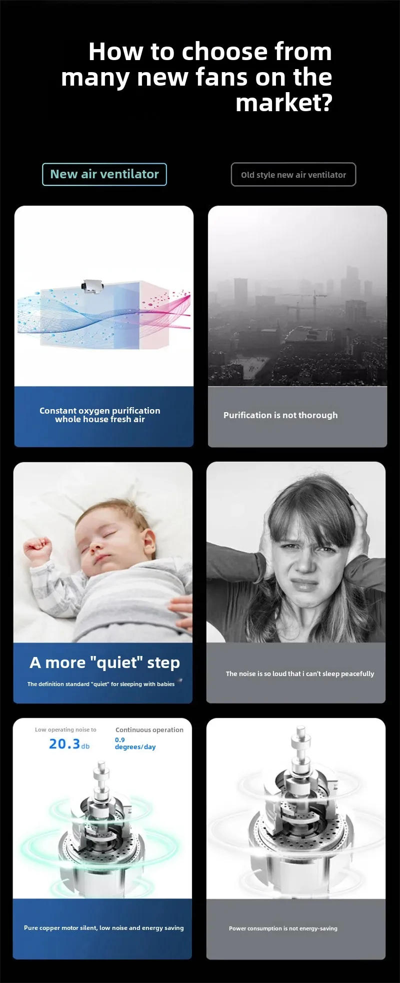 Description Picture 6 of itemHaojing Spray One-way Flow Fresh Air Ventilator Purification Fresh Air Fan Manufacturer One-way Flow Silent Wind Unit