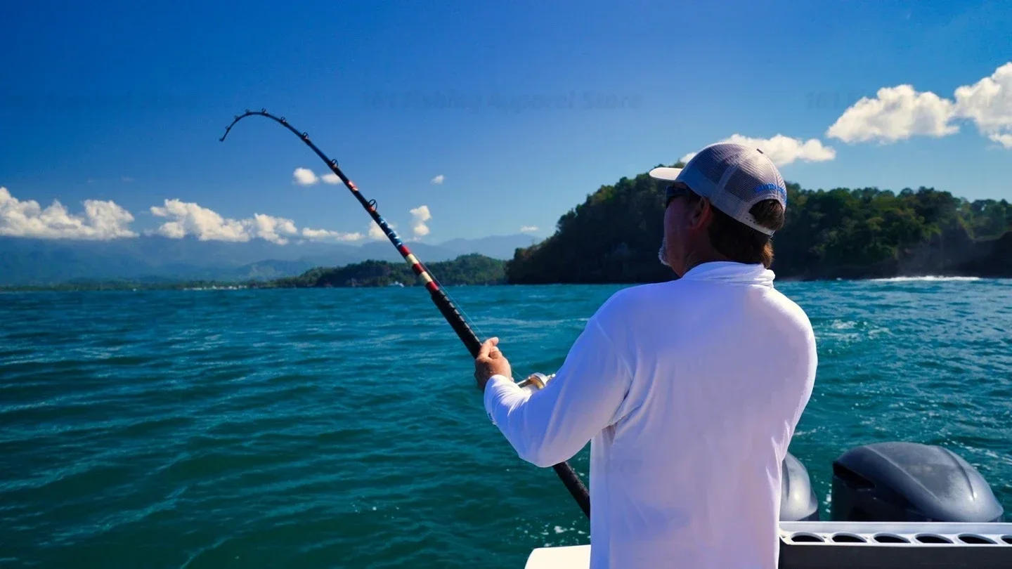 Description Picture 5 of itemMen Hood  long sleeve Fishing clothing fishing t shirt uv protection  Fishing Apparel