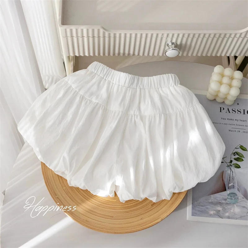 Description Picture 6 of itemChildren's Shorts Girls Bowtie Pants Summer Thin Solid Colour Bloomers 2025 Baby New Casual Fashion Bottoms 2-6 Years Old