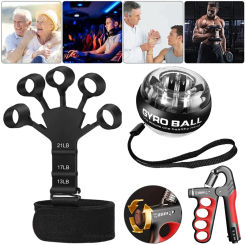 Self-starting Gyro Ball Gyroscopic Power Wrist Ball Forearm Exerciser Arm Hand Muscle Force Trainer Gyroball Home Gym Hand grip