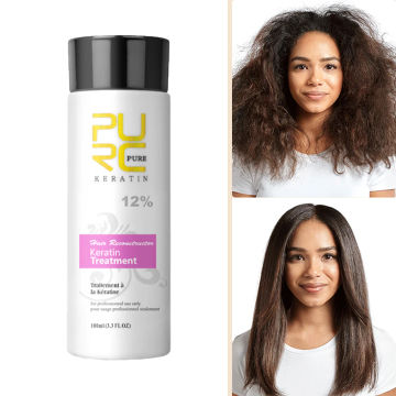 PURC Keratin Hair Treatment Set Brazilian Keratin Hair Smoothing Straightening Cream And Repair Damaged Shampoo Hair Care Kits