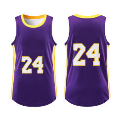 No.24 Summer 3D Basketball Tank Top Sports Men's Gym Mesh Tank Top Fitness Jogging Sleeveless Club Training Clothes