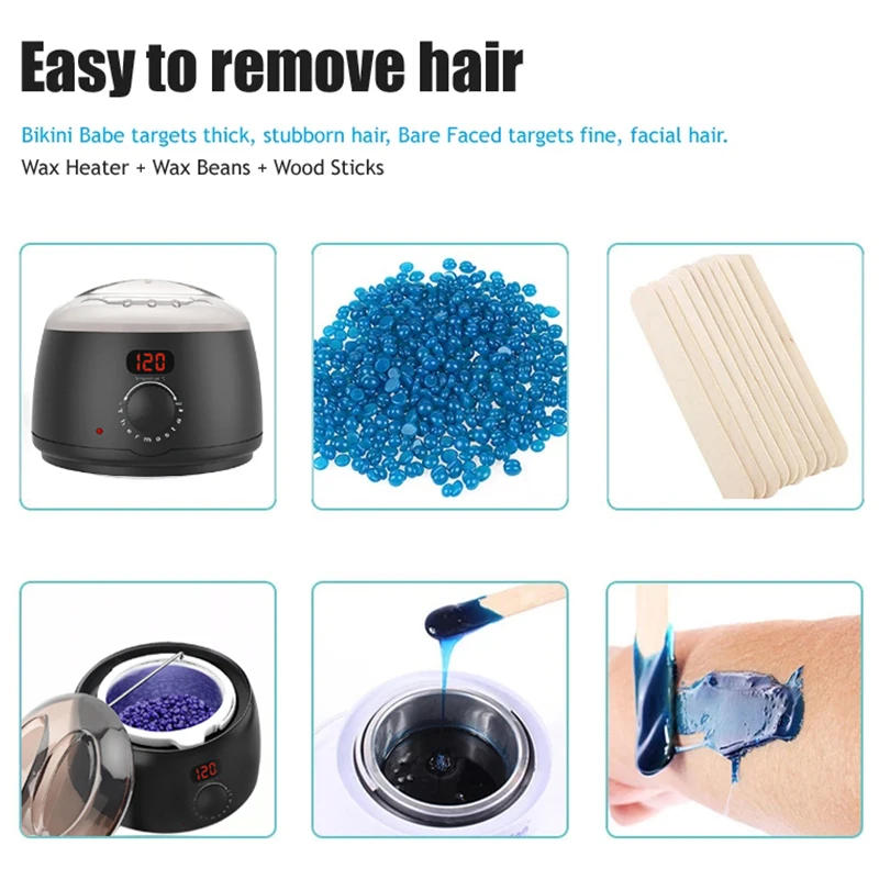 Description Picture 5 of itemHair Removal Wax Machine Waxing Heater and Beans Kit Depilatory Epilator Wax-melt Pot Paraffin Warmer Heating Machine