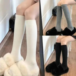 1 Pair Socks Warm Women Long High The Stockings Cotton Knee Over Thigh Socks , Women's Socks & Hosiery