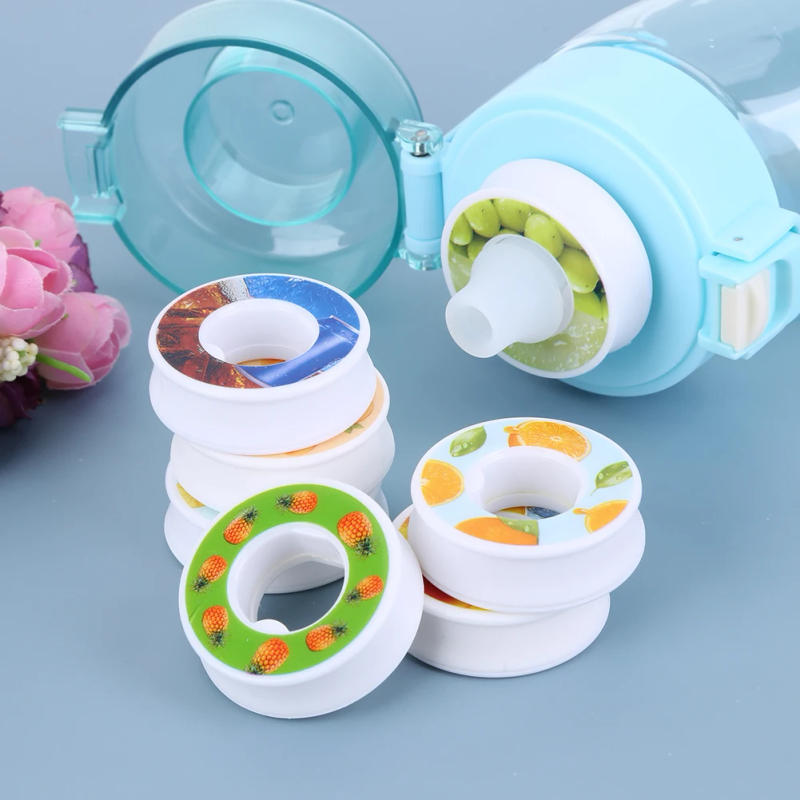 Description Picture 5 of item7pcs Water Cup Fragrance Ring Drink More Water Sports Bottle Flavour Pod 0 Sugar Used In Flavoured Drinking Bottle