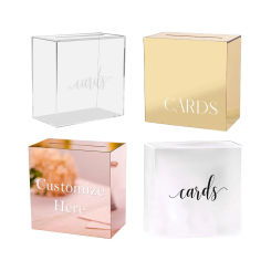 Acrylic Wedding Money Box, box DIY Envelope Gift Card Box, for Party Supplies Anniversary Shower Birthday Decorations