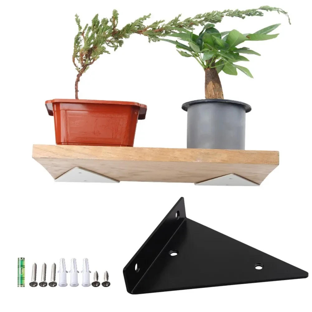 Description Picture 2 of item2PCS Triangle Bracket Heavy Support Wall Mounted Bench Table Shelf Bracket Invisible Triangle Support DIY Home Decoration